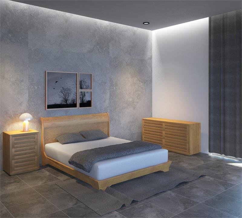 Sara sleigh custom timber bed frame