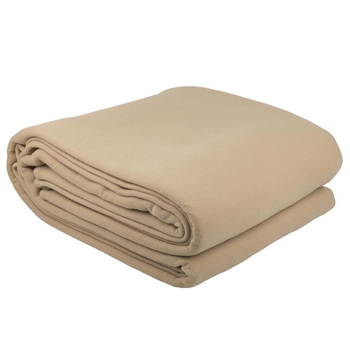 Sb Villa Polar Fleece Blanket Camel