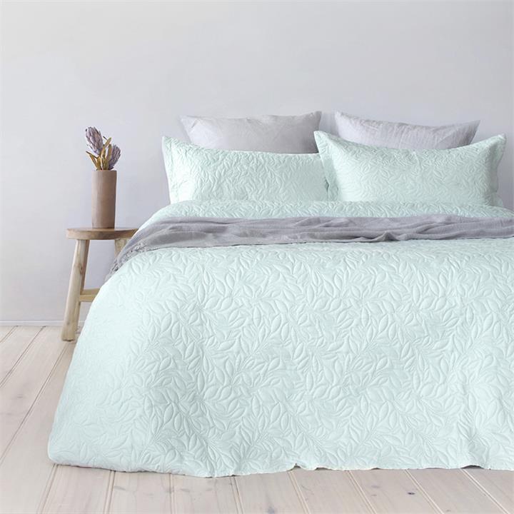Sb/Db Botanica Coverlet Set Glacier