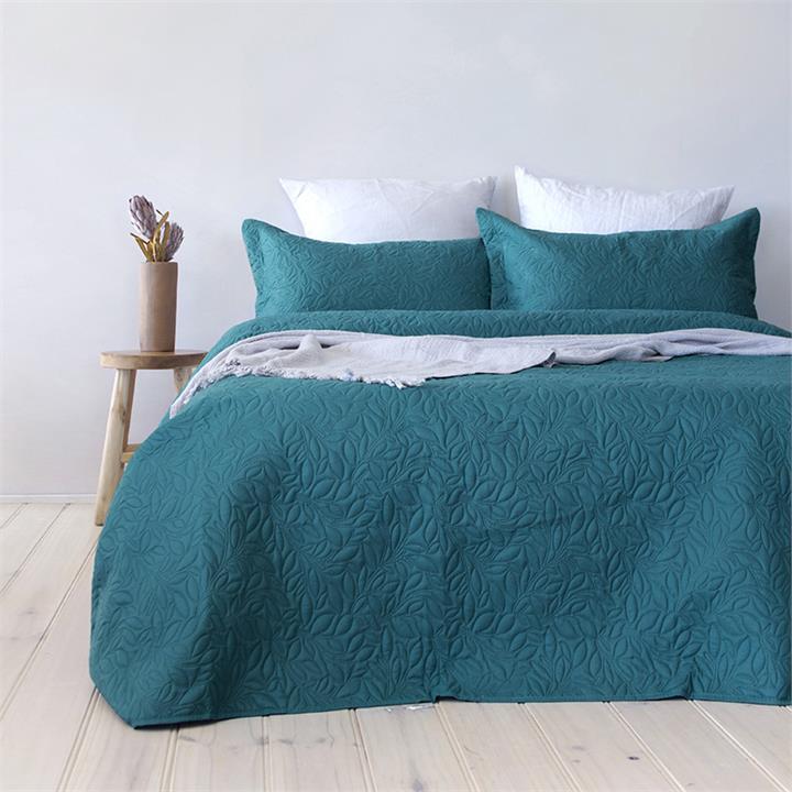 Sb/Db Botanica Coverlet Set Teal