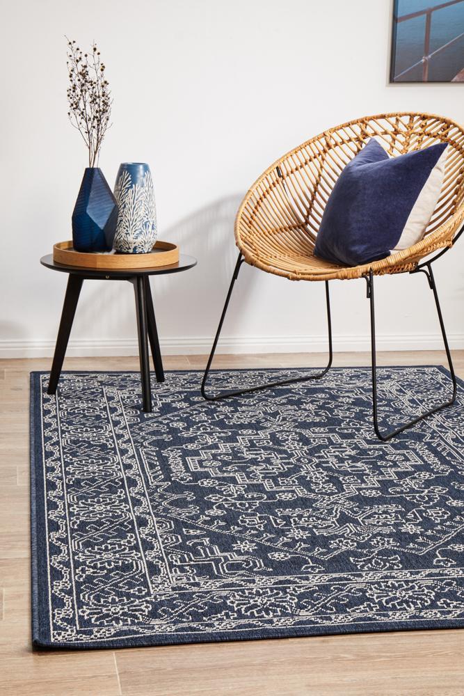 Seaside Navy Rug 160X110CM