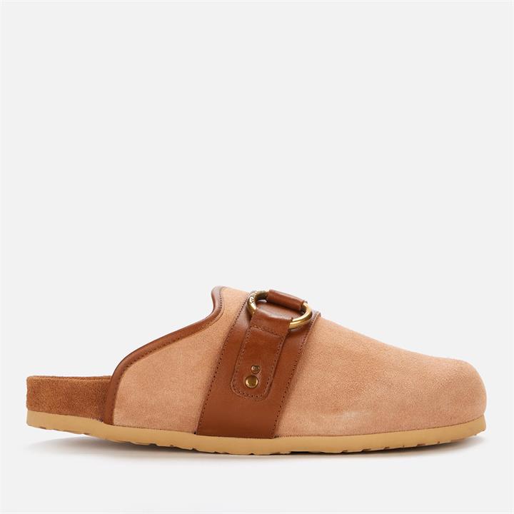 See by Chloé Women's Gema Suede Mules - Cipria - UK 7