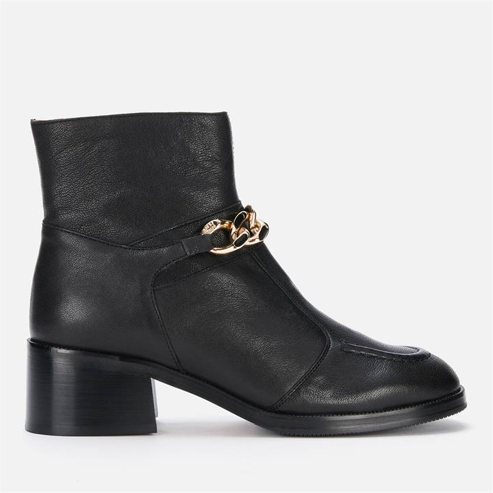 See by Chloé Women's Mahe Leather Heeled Ankle Boots - Black - UK 8