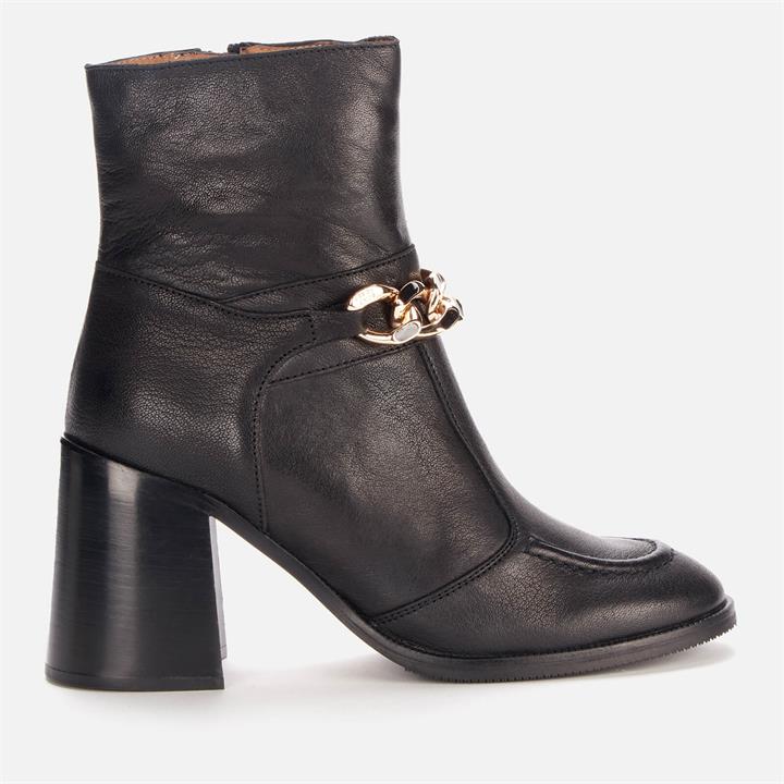 See by Chloé Women's Mahe Leather Heeled Boots - Black - UK 3