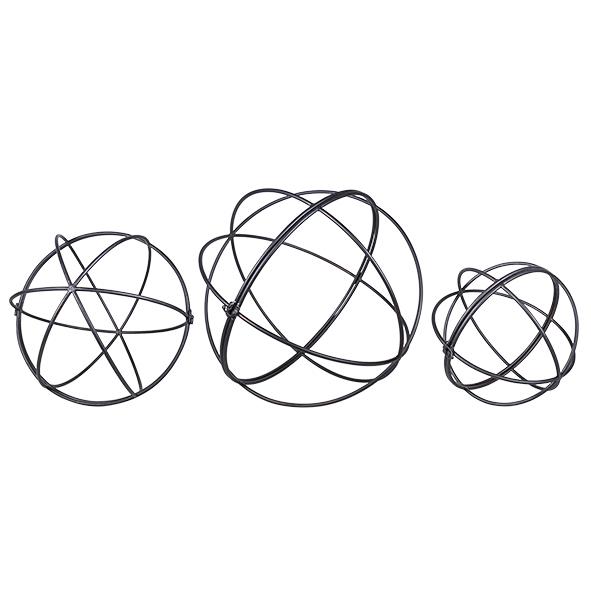 Set 3 Iron Garden Spheres