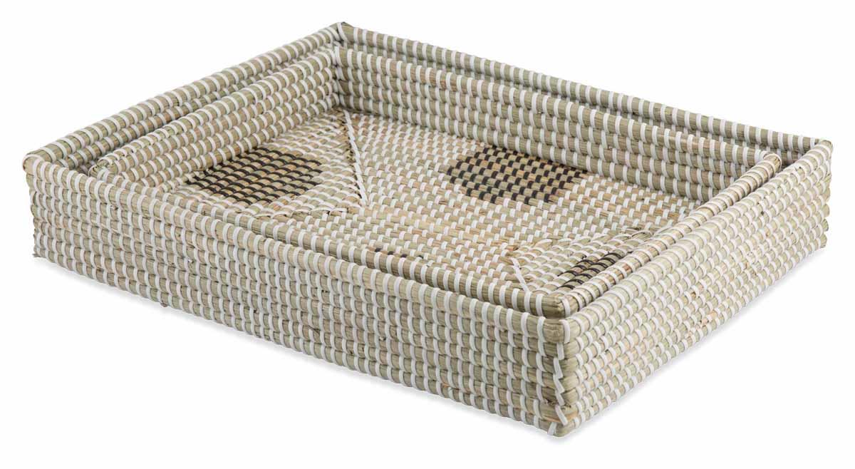 Set of 2 Seagrass Trays