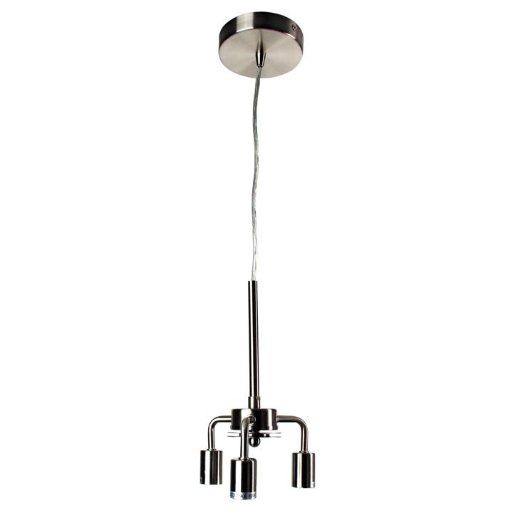 Shade Suspension 3 Light Brushed Chrome