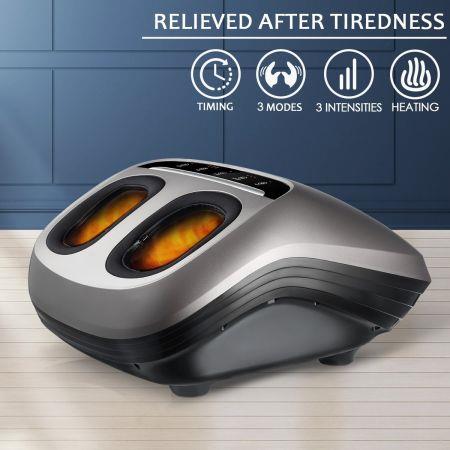 Shiatsu Foot Massager Kneading Rolling Massage Heat Air Pressure Heel Ankle Therapy