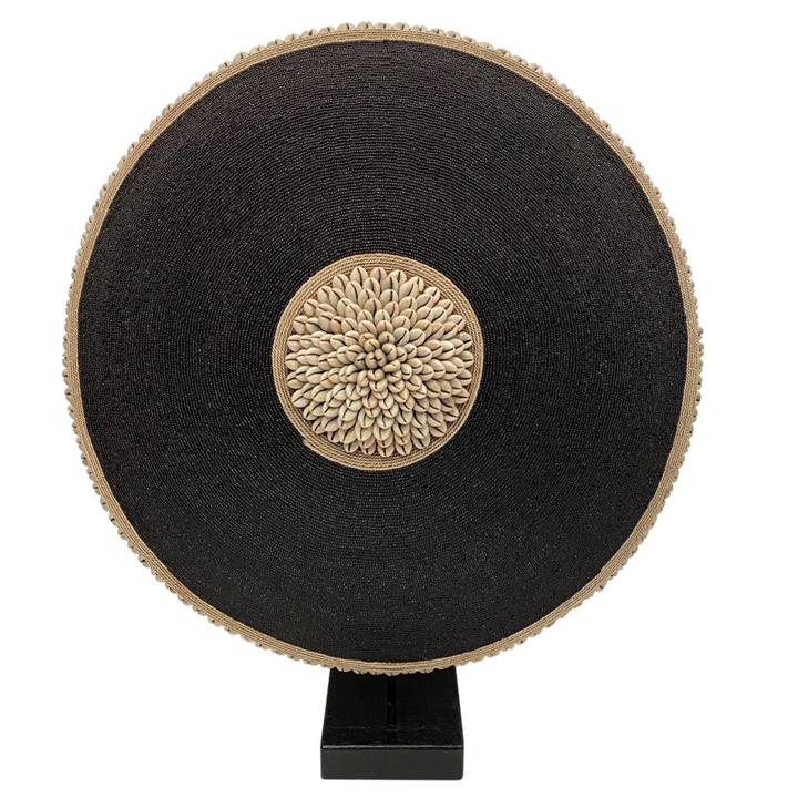 Shield Round Large Shells BLACK