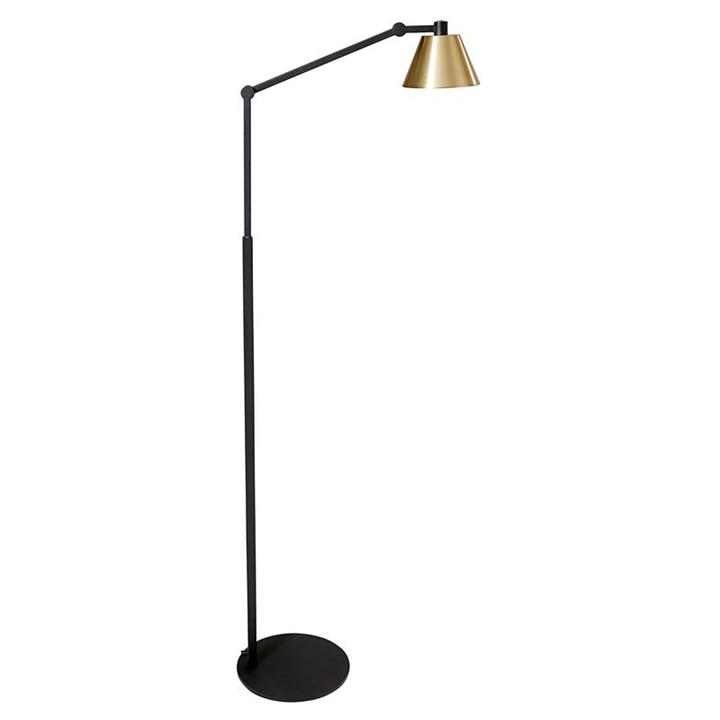 Sidra Led Floor Lamp Gold Shade