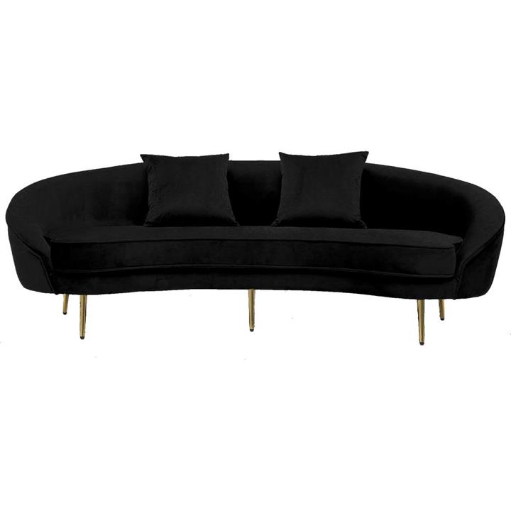 Siena 3 Seater Black