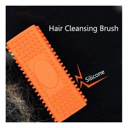 Silicone Magic Pet Hair Removal Brush Comb For Long Short Hair Pet Orange