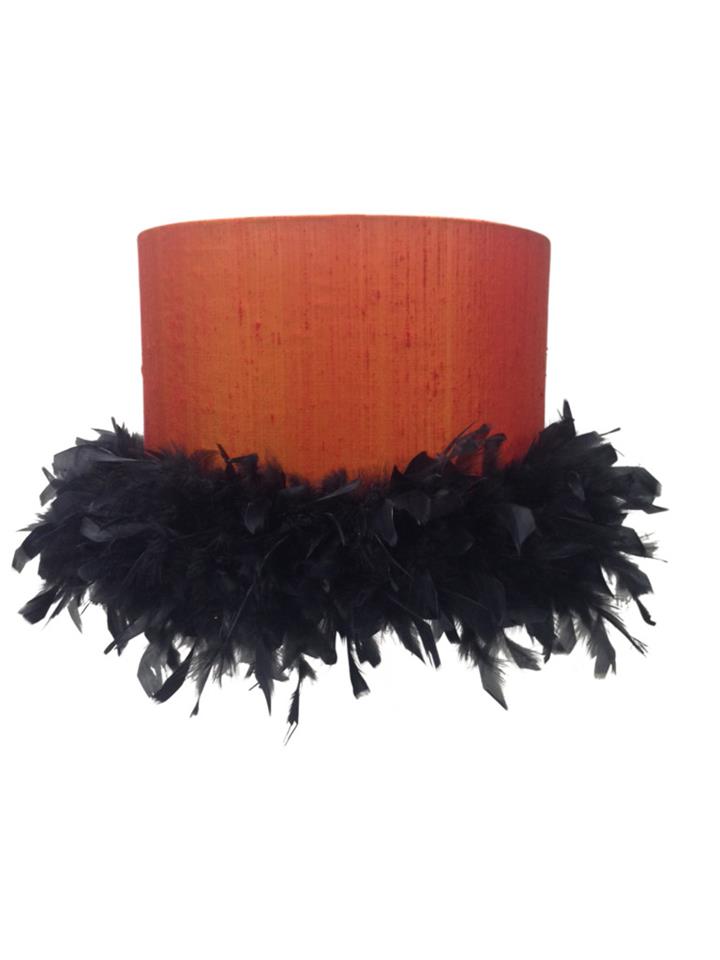 Silk & Boa Shade Round Orange