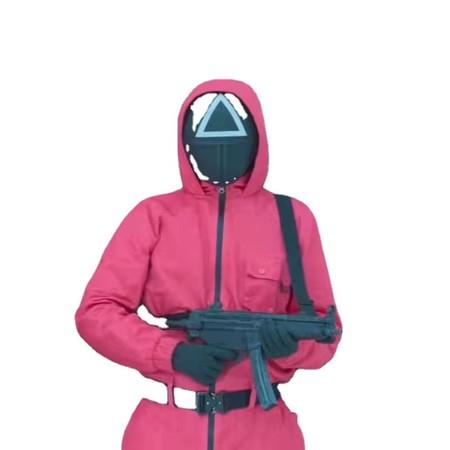 SizeXXL Squid Game Costume Jumpsuit Halloween Cosplay Suit Gloves wasitband 180-185cm