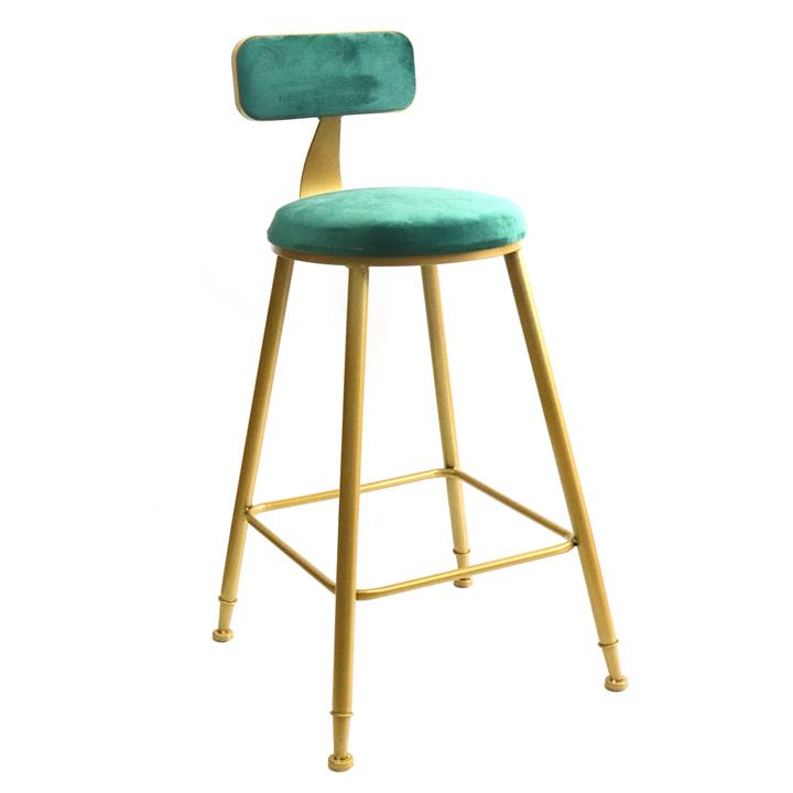 Sleek Bell Kitchen Bench Height Stool Green
