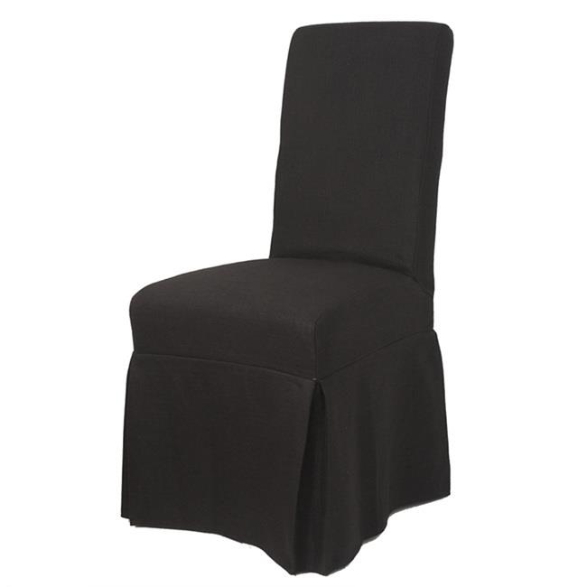 Slip Cover  Nantucket for Dining Chair Black