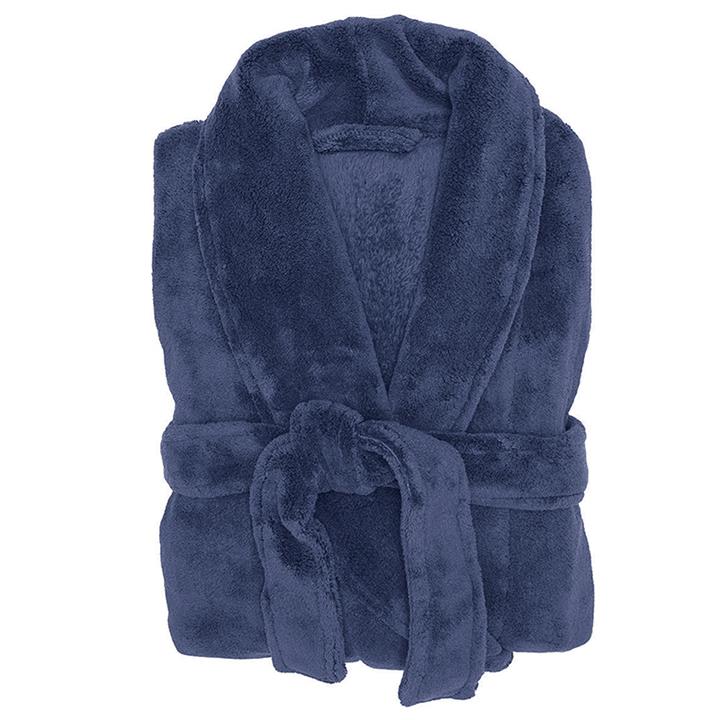 S/M Microplush Robe Denim