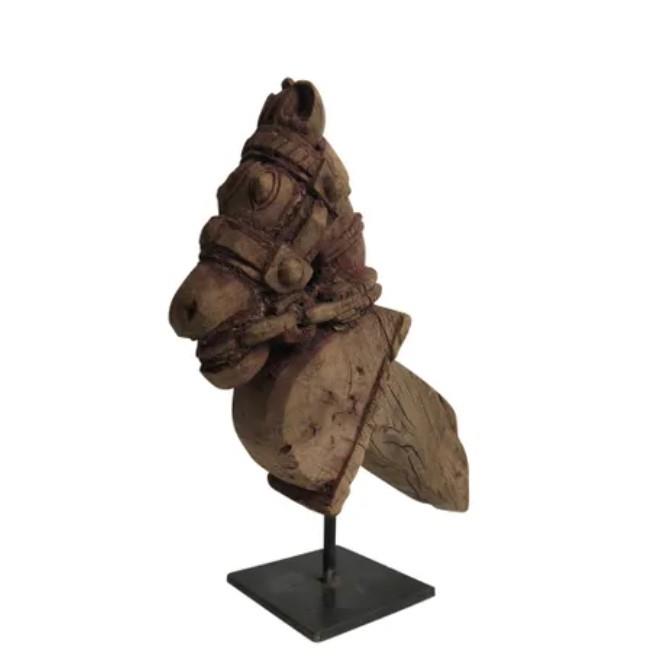 Small Indian Vintage Horse Carving