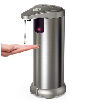 Soap Dispenser, Touchless High Capacity Automatic Soap Dispenser Equipped w/Infrared Motion Sensor Waterproof Base Adjustable Switches Suitable for Bathroom Kitchen Hotel Restaurant