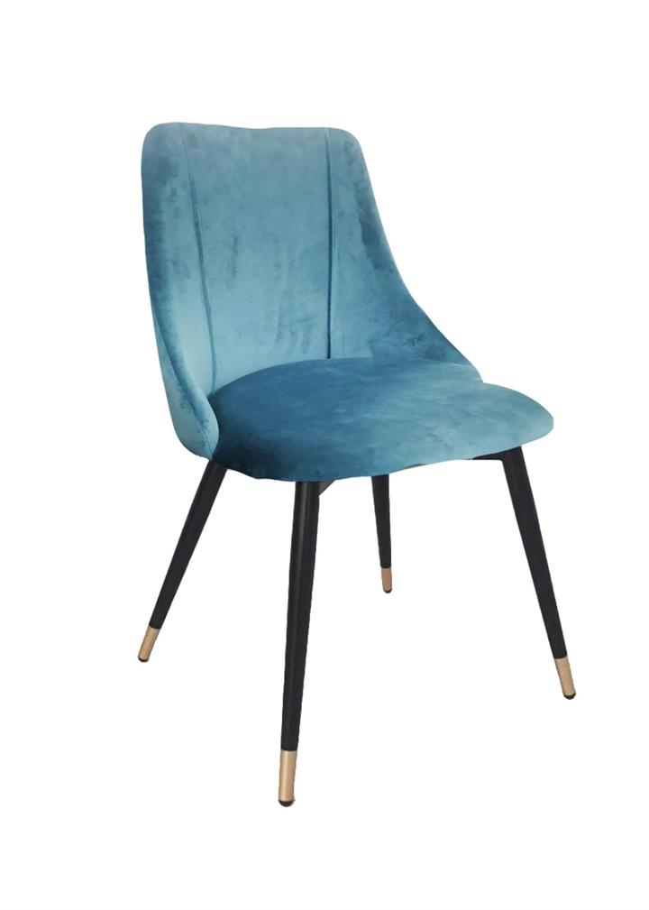 Sofi Dining Chair in Blue Velvet - Set of 2