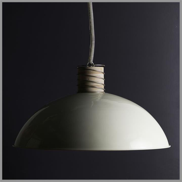 Soho Xlarge Pendant In White W-Wood