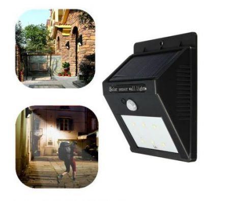 Solar Power 6 LED PIR Motion Induction Light Waterproof Outdoor Lamp