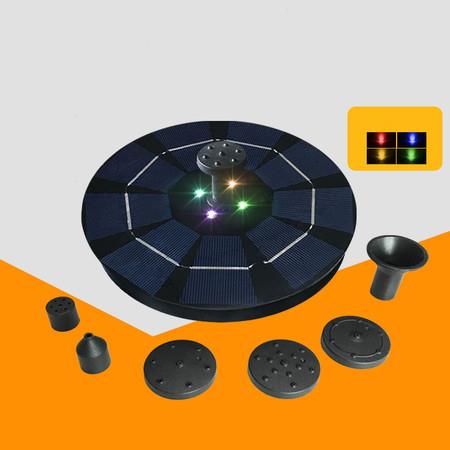 Solar Power Fountain with LED Lights