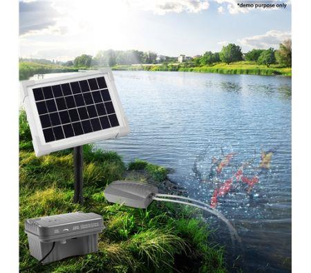 Solar Powered Air Pump for Pond Oxygenation