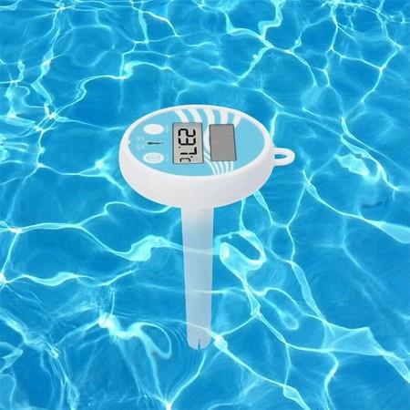 Solar Powered Digital Thermometer Wireless Pond Pool LCD Display Swimming Pool Thermometer