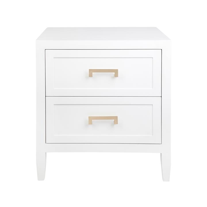 Soloman Bedside Table - Large White