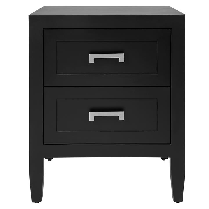 Soloman Bedside Table - Small Black