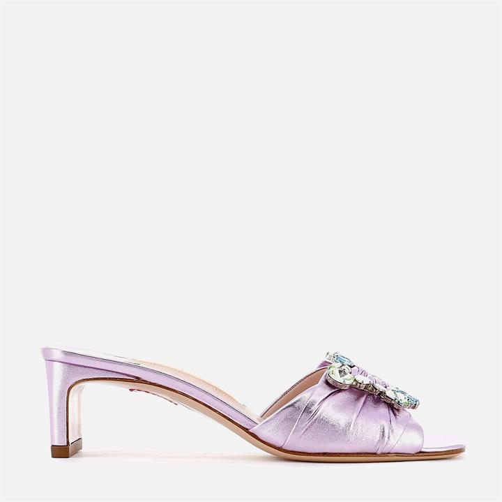 Sophia Webster Women's Margaux Mid Heeled Mules - Lilac/Mint - UK 3