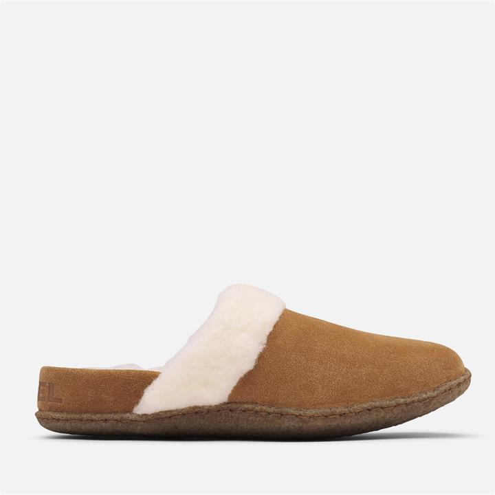 Sorel Women's Nakisk A Slide Ii Suede Slippers - Camel Brown - UK 4