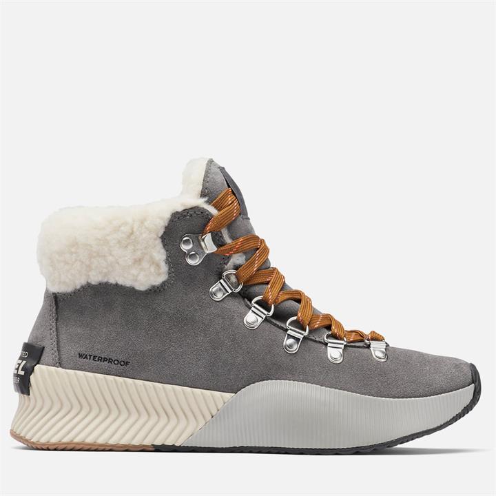 Sorel Women's Out N' About Iii Conquest Waterproof Suede Hiking Style Boots - Quarry/Fawn - UK 5