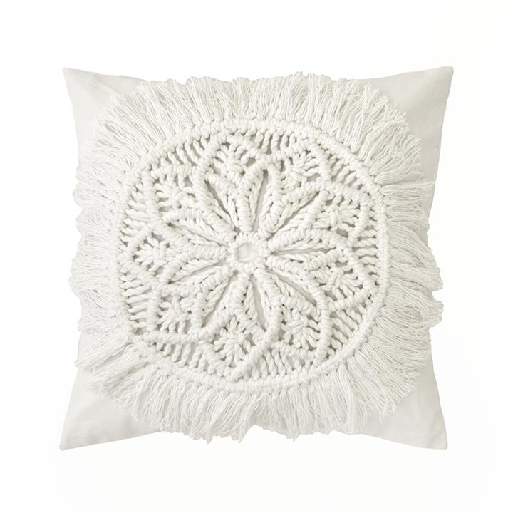Sosa Square Cushion Ivory