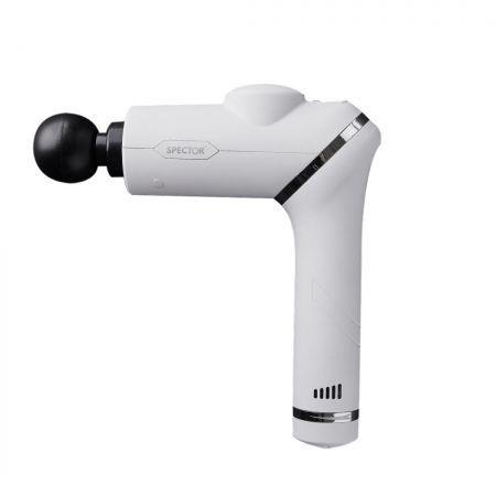 Spector Massage Gun 90� Rotatable Deep Tissue Percussion Muscle Vibrating White