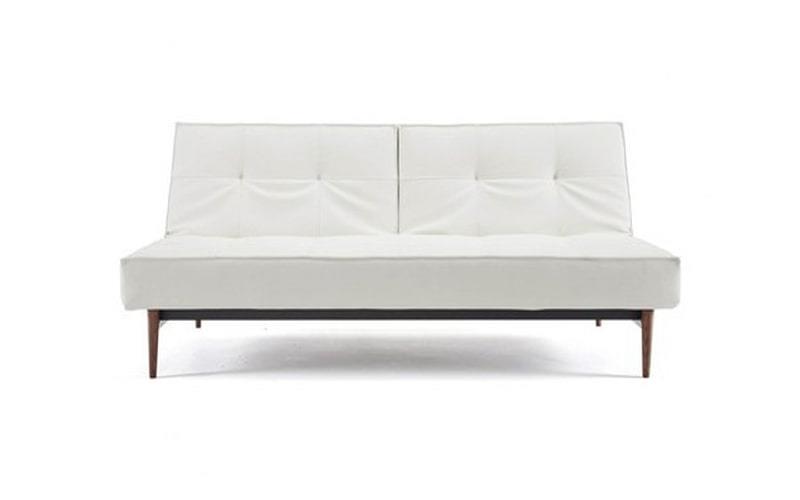 Splitback king single sofa bed with dark styletto legs - innovation living