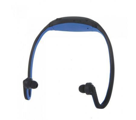 Sport MP3 WMA Music Player TF/ Micro SD Card Slot Wireless Headset Headphone Earphone blue