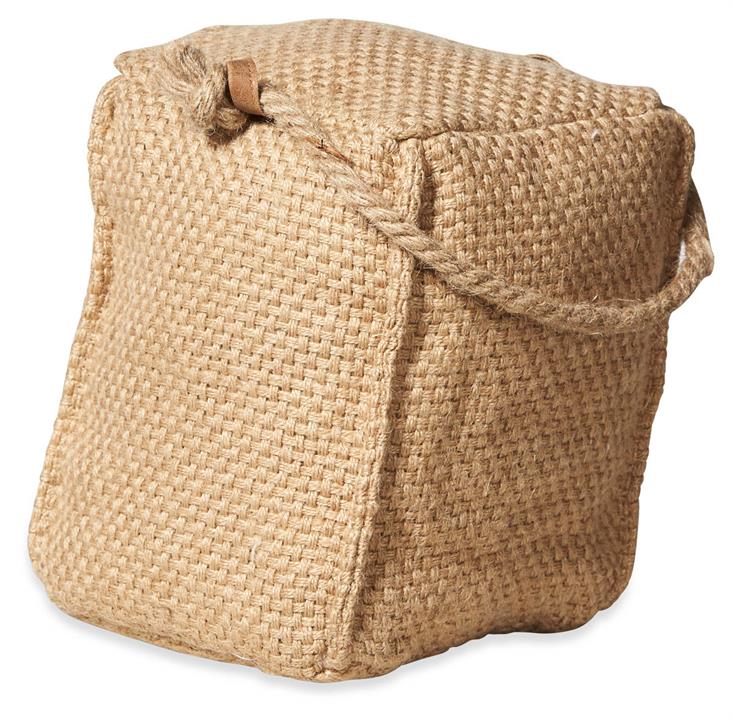 Square Jute Door Stopper - Natural