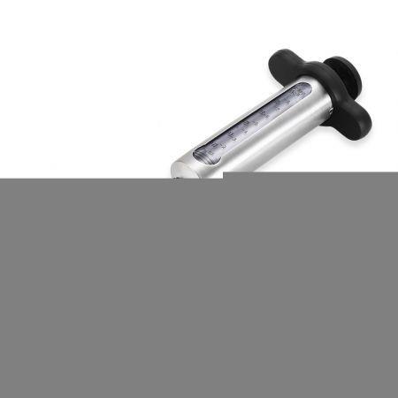 Stainless Steel BBQ Meat Marinade Injector with 2 Needles