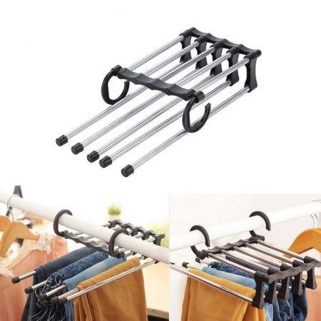 Stainless Steel Multifunctional Trousers Pants Ties Scarf Shawl Rack Hanger