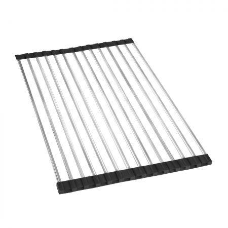 Stainless Steel Sink Kitchen Dish Drainer Foldable Drying Rack Roll-Up RackOver Type 2