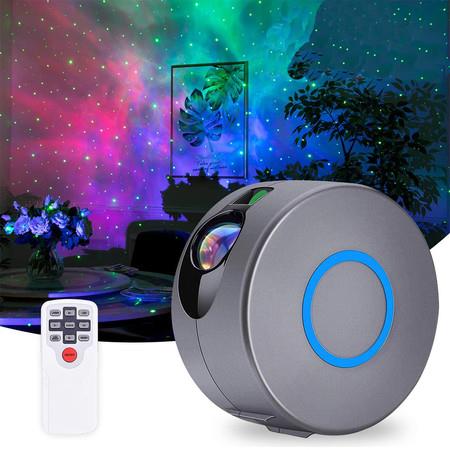 Star Light Projector, Galaxy Projector with LED Nebula Cloud -Silver Gray