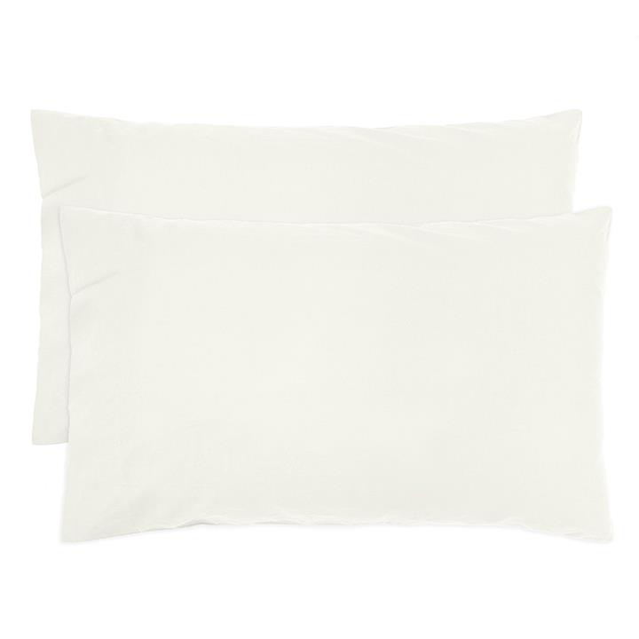 Std Temple Organic Cotton Pillowcase Pair Ivory
