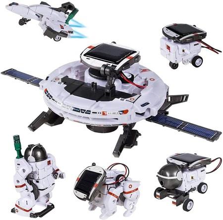 STEM Toys 6-in-1 Solar Robot Kit Learning Science Building Toys Educational Science Kits Powered by Solar Robot for Kids 8-12 Year Old Boys Girls Gifts