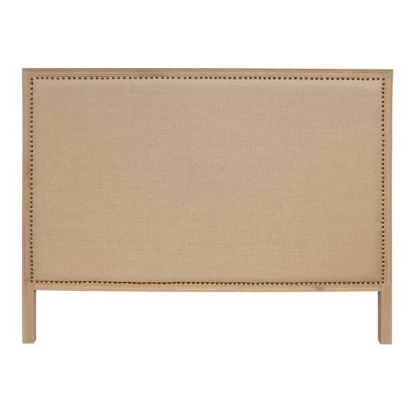 Studded Bed Head Natural Linen King