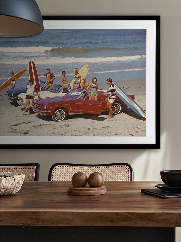 Summer Beach Ride III - Frame Oak - With Mat - 84x105 - Landscape