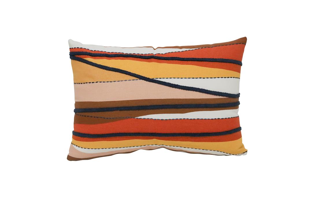 Sunsets Embroided Cushion Rectangle