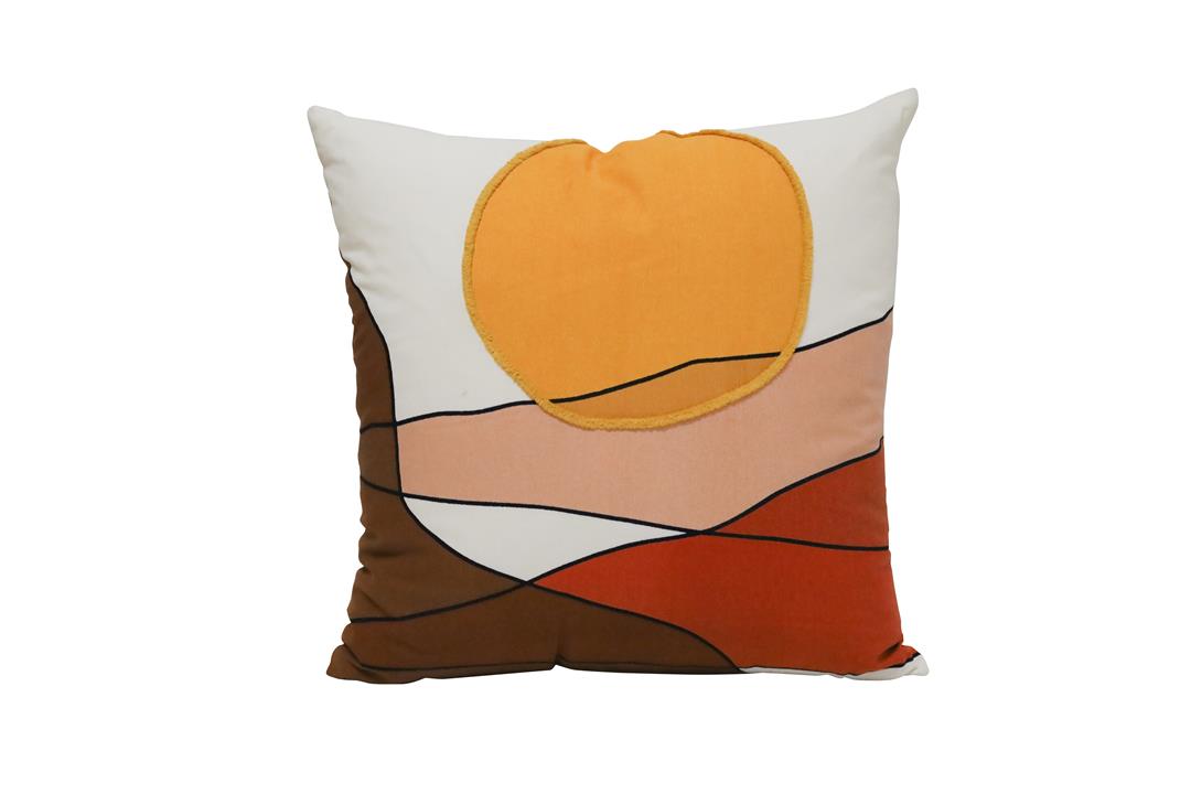 Sunsets Embroided Cushion Square