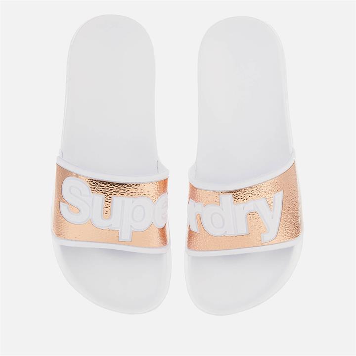 Superdry Women's Eva Pool Slide Sandals - Rose Gold - S